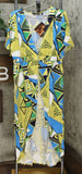 IMAN Women's City Chic Printed Empire Waist Duster