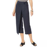 MarlaWynne WynneLayers Women's Cropped Crepe Wrap Pants
