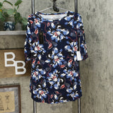 NWT DG2 By Diane Gilman Womens Printed Swing Top. 703308 Small Medium