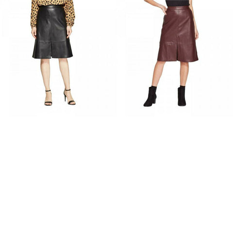 A New Day Women's High Rise A-Line Faux Leather Skirt