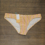Kona Sol Lurex Shine Ribbed Textured Medium Coverage Hipster Bikini Bottom