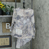 Alfani Plus Size Printed Asymmetrical Surplice Blouse