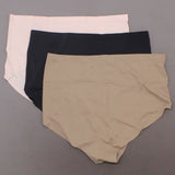 Rhonda Shear Women's Plus Size 3 Pack Mesh Detail Brief Panties