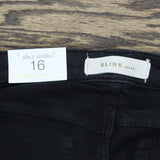 Slink Jeans Women's 5 Pocket Curvy Ankle Jeggings Black 16