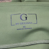 G By Giuliana Leggings With Zipper Hems. 729462 Olive Green XS