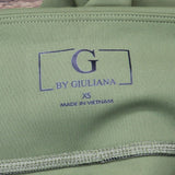 G By Giuliana Leggings With Zipper Hems. 729462 Olive Green XS