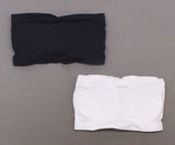 Rhonda Shear LOT OF 2 Underwire Bandeau Bra Removable Pads Black/White PLUS 2X