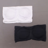 Rhonda Shear Plus Size 2 Pack Underwire Bandeau Bras Black/ White 3X