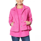 DG2 by Diane Gilman Women's Lightweight Chambray Jacket