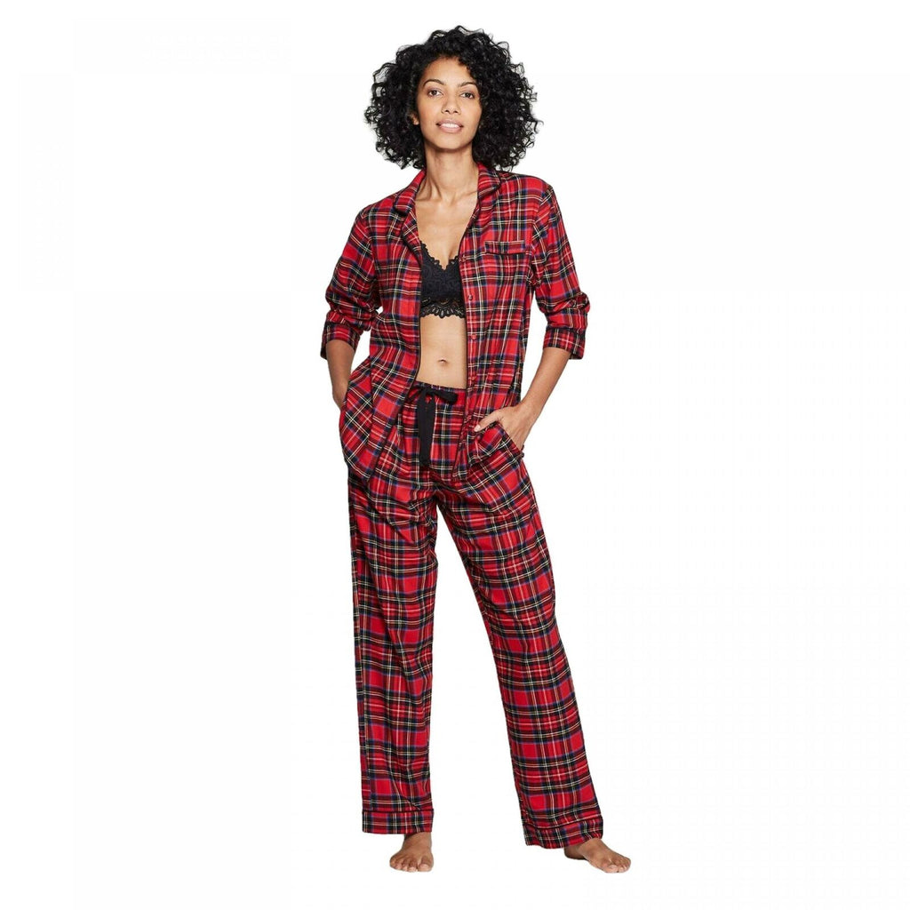 Stars Above Women's Plaid Perfectly Cozy Flannel Pajama Set – Biggybargains