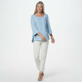 Joan Rivers Women's Lightweight Denim Popover Top