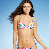 Xhilaration Juniors' Underwire Bikini Top Multi Floral Print M