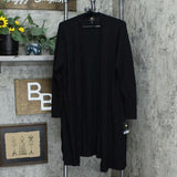 JM Collection Women's Plus Size Lace Up Cuff Duster Cardigan Sweater