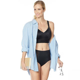 Rhonda Shear 2 Pack Mesh Back Detail Molded Cup Bras Nude/ Black Large