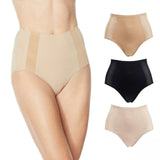 Rhonda Shear Women's Plus Size 3 Pack Mesh Detail Brief Panties