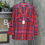 Victoria's Secret Womens Plaid Flannel Cotton Pajama Pant Shirt Sleep Set