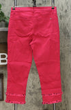 DG2 by Diane Gilman Women's Classic Stretch Double Frayed Crop Jeans