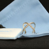 Samuel B. Collection Sterling Silver Braided X Ring