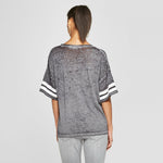 Modern Lux Women's Short Sleeve Tailgate Team Burnout Graphic T-Shirt