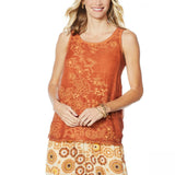 Curations Women's Embroidered Tank Top