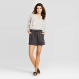 Universal Thread Women's Mid Rise Tie Front Utility Shorts