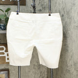 DG2 by Diane Gilman Classic Stretch Pull-On Bermuda Shorts Ivory Petite 2X