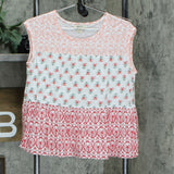 Style & Co. Petite Cotton Tiered Top Spring Embrace PM