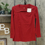 Belle by Kim Gravel Women's TripleLuxe Knit Top With Cut Out Detail