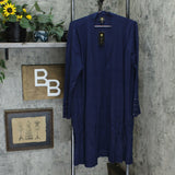 JM Collection Women's Plus Size Lace Up Cuff Duster Cardigan Sweater