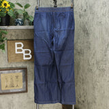 DG2 by Diane Gilman Women's SoftCell Denim Wide Leg Pants Indigo Medium