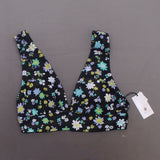 Shade & Shore Women's Floral Long Line Bralette Bikini Top