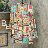 DG2 by Diane Gilman Women's Plus Size Signature Collection Silk Blend Blouse