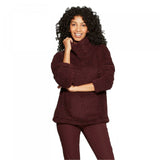 A New Day Women's Any Day Turtleneck Sherpa Pullover Sweatshirt