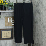 Denim & Co Women's Beach Pull-On Pants With Slit Hem Black Large
