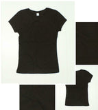 Next Level NEW Youth Cap Sleeve T Shirt Brown Medium 00536