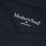 Modern Soul Plus Size Twist Front Slub Knit Tunic Top Black 3X