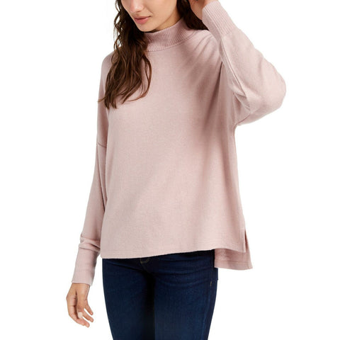 Hippie Rose Women's Junior Fit Cozy Mock Neck Knit Pullover Top