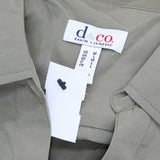 Denim & Co. Women's Roll Tab Sleeve Button Front Soft Utility Tunic Blouse