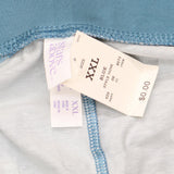 Stars Above Womens Sleeveless Shorts Shirt Pajama Set Greenish Blue 2XL