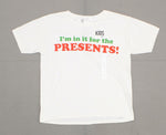 Fifth Sun Youth I'm In It For The Present Christmas T-Shirt White Small