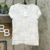 Skinnygirl Women's Exhibit Mixed Media Hi-Low Hem T-Shirt