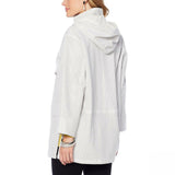 NWT MarlaWynne Womens Perforated Anorak Coat. 631105-Plus Plus 1X