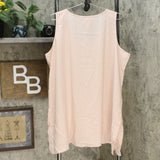 MarlaWynne WynneLayers Women's Plus Size Crepe Tank With Chiffon Hem