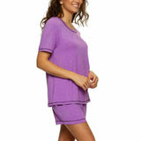 Felina Women's 3-Piece Pajama Lounge Set With Top Jogger Pants Shorts