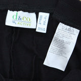 Denim & Co. Active Women's French Terry Cargo Pants Black Large