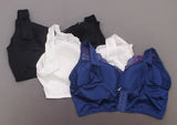 Rhonda Shear 3 Pack Adjustable Back Betty Pin Up Bras Multi Plus 2X