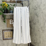 Briggs Women's Linen Blend Pull On Elastic Waist Pants