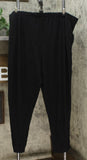 MarlaWynne Women's Plus Size Pull On Linen Jersey Slouch Ankle Pants