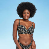 Shade & Shore Women's Lightly Lined Tie Front Bikini Top