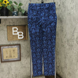 Isaac Mizrahi Live! Tall 24/7 Slim Leg Stretch Damask Printed Pants